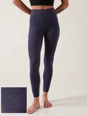 Athleta Heathered Navy Blue Athleta Salutation Stash Pocket II SoftLuxe Size 2X
